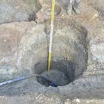 写真１　大津廃寺跡で検出した井戸