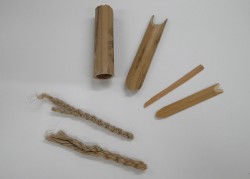 写真1　復元した縄文土器の文様の原体